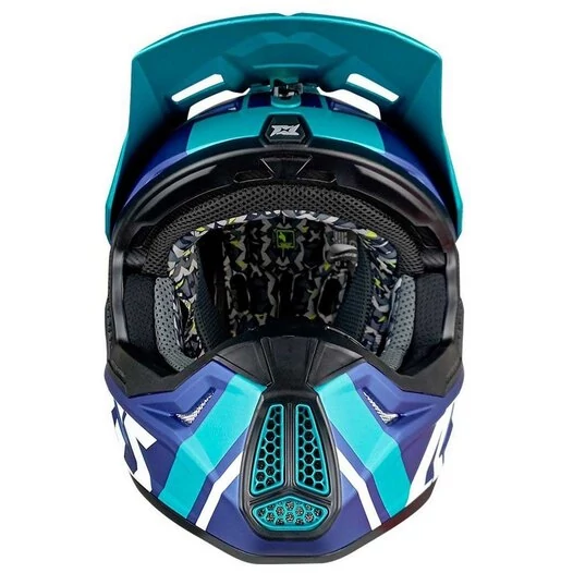 AXXIS MX803 Wolf Jackal Matt Blue мотошлем кроссовый эндуро синий матовый