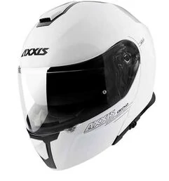 AXXIS FU403 SV Gecko SV Solid Gloss Pearl White мотошлем модуляр белый