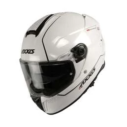 AXXIS FF122SV Hawk SV Solid Gloss Pearl White мотошлем белый