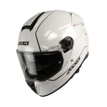 AXXIS FF122SV Hawk SV Solid Gloss Pearl White мотошлем белый