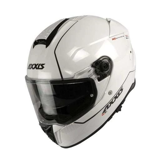 AXXIS FF122SV Hawk SV Solid Gloss Pearl White мотошлем белый