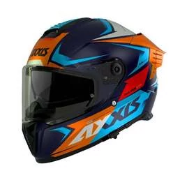 AXXIS FF122 Hawk SV EVO Ixil Matt Orange мотошлем оранжевый матовый