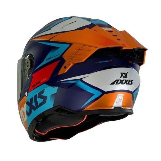 AXXIS FF122 Hawk SV EVO Ixil Matt Orange мотошлем оранжевый матовый