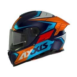 AXXIS FF122 Hawk SV EVO Ixil Matt Orange мотошлем оранжевый матовый