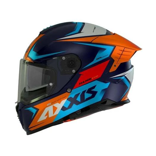 AXXIS FF122 Hawk SV EVO Ixil Matt Orange мотошлем оранжевый матовый