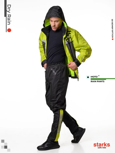 Starks Dry Rain DR219 дождевые штаны лайм