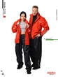 Starks Rain City мотодождевик раздельный красный с черным