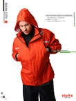Starks Rain City мотодождевик раздельный красный с черным