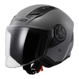 LS2 OF616 Airflow II Open Face Helmet Solid Nardo Grey
