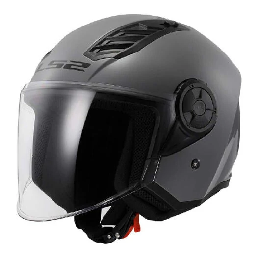 LS2 OF616 Airflow II Open Face Helmet Solid Nardo Grey