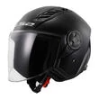 LS2 OF616 Airflow II Open Face Helmet Solid Glossy Black