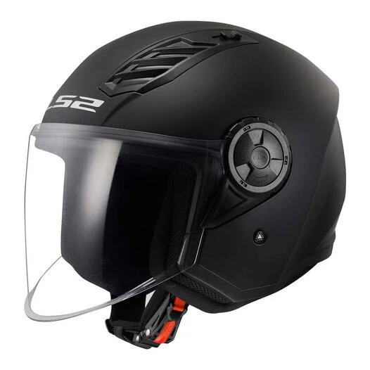 LS2 OF616 Airflow II Open Face Helmet Solid Matt Black