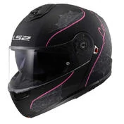 LS2 FF908 Strobe II Lux Modular Helmet Matt Black / Pink