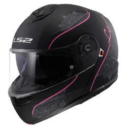 LS2 FF908 Strobe II Lux Modular Helmet Matt Black / Pink