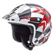 NAU N400 Free Trial Open Face Helmet Красно-белый