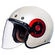 SMK Retro Open Face Helmet Glossy White / Red