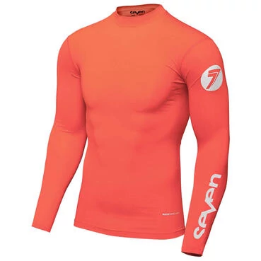 Seven Zero Compression Jersey Coral Оранжевый