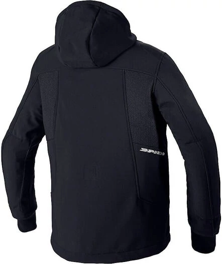 Spidi HOODIE ARMOR EVO CE Fabric Sweatshirt Black