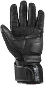Ixs Glasgow Black Yellow Touring Leather and Fabric Motorcycle Gloves