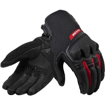 Rev'it DUTY Black Red Summer Motorcycle мотоперчатки