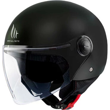 Мотошлем Motorcycle Мотошлем MT Мотошлемs STREET Solid Black Lucid