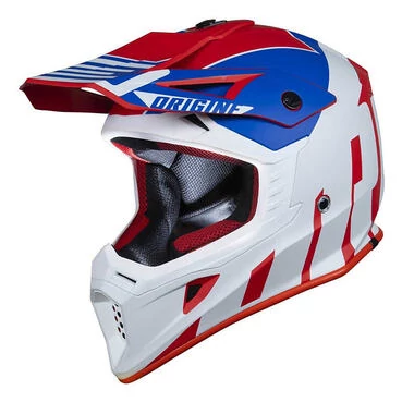 Origine Hero Thunder Мотошлем Blue Matt White Red Синий