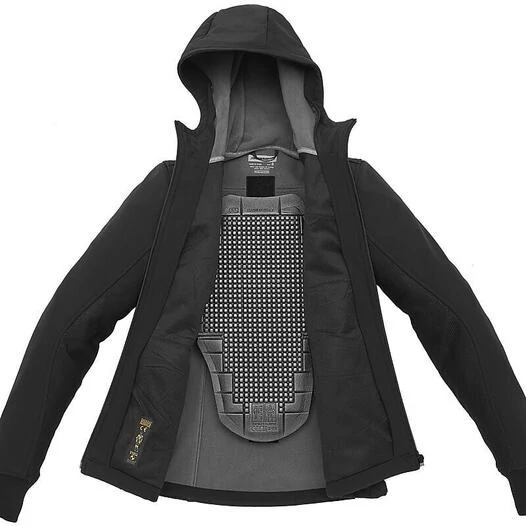 Spidi HOODIE ARMOR EVO Lady Black Fabric Motorcycle Sweatshirt