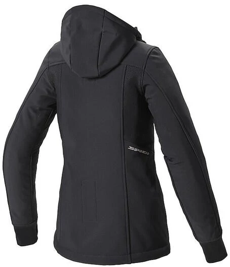 Spidi HOODIE ARMOR EVO Lady Black Fabric Motorcycle Sweatshirt