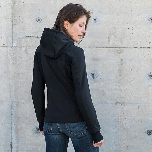 Spidi HOODIE ARMOR EVO Lady Black Fabric Motorcycle Sweatshirt