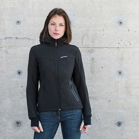Spidi HOODIE ARMOR EVO Lady Black Fabric Motorcycle Sweatshirt