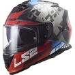 Ls2 Ff800 Storm Sprinter Helmet Black Red Titanium Красный