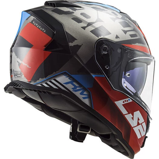 Ls2 Ff800 Storm Sprinter Helmet Black Red Titanium Красный