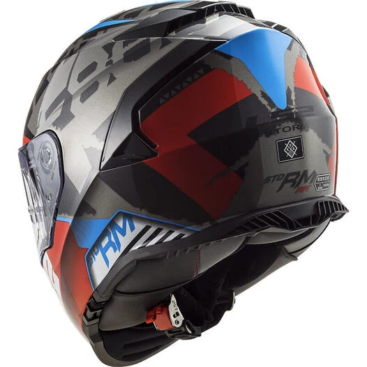 Ls2 Ff800 Storm Sprinter Helmet Black Red Titanium Красный