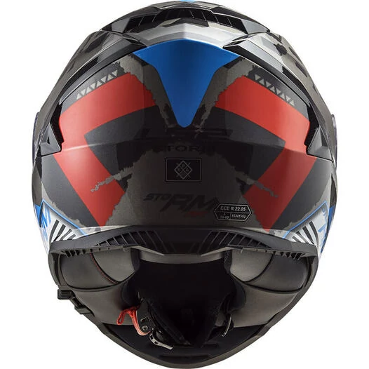Ls2 Ff800 Storm Sprinter Helmet Black Red Titanium Красный