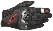 Alpinestars SMX-1 AIR v2 Motorcycle мотоперчатки Black Red Fluo