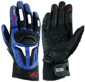 Motorcycle мотоперчатки A-Pro Leather Full Grain FirePower Blue