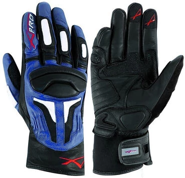 Motorcycle мотоперчатки A-Pro Leather Full Grain FirePower Blue