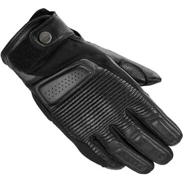 Spidi CLUBBER GLOVE Black Leather Motorcycle мотоперчатки