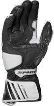 Spidi CARBO 7 Racing Leather Motorcycle Gloves Black White
