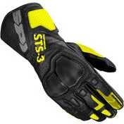 Spidi STS-3 Touring Leather Motorcycle мотоперчатки Black Yellow Fluo