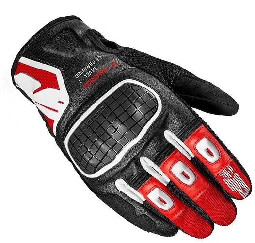 Spidi G-WARRIOR CE Fabric Motorcycle мотоперчатки Black Red