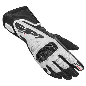 Spidi Str-6 Lady мотоперчатки Black White Белый