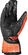 Moto Racing Leather Gloves Spidi CARBO 4 Black Orange