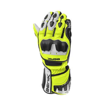 Berik Track Plus мотоперчатки White Yellow Fluo Желтый