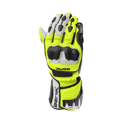 Berik Track Plus мотоперчатки White Yellow Fluo Желтый