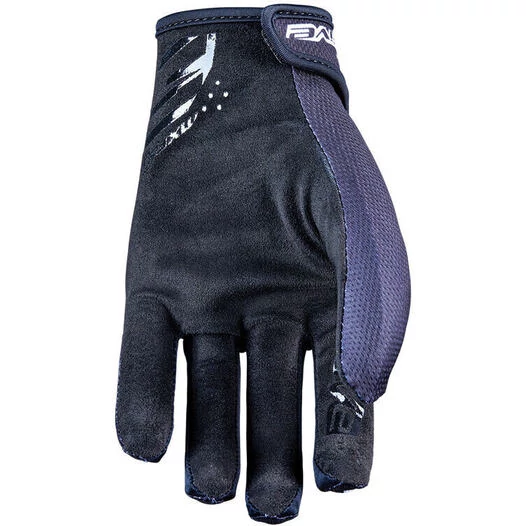 Five MXF3 Motorcycle Gloves Black White