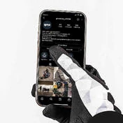 Summer Motorcycle Gloves Gms TRAIL Black White