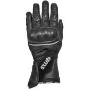 GMS STRIKE Black Leather Motorcycle мотоперчатки