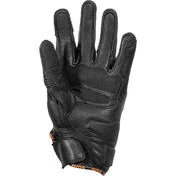 GMS CURVE Black Green Leather Motorcycle Gloves