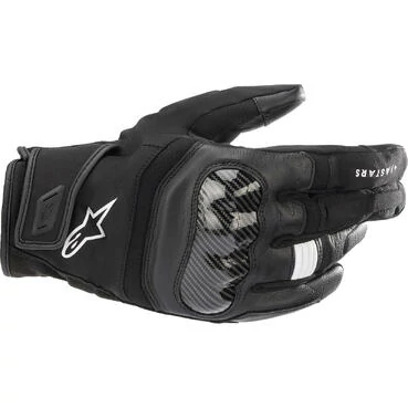 Alpinestars SMX-Z DRYSTAR Black Leather Motorcycle мотоперчатки